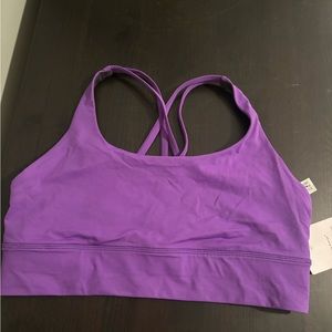 Lululemon energy longline bra purple NWT